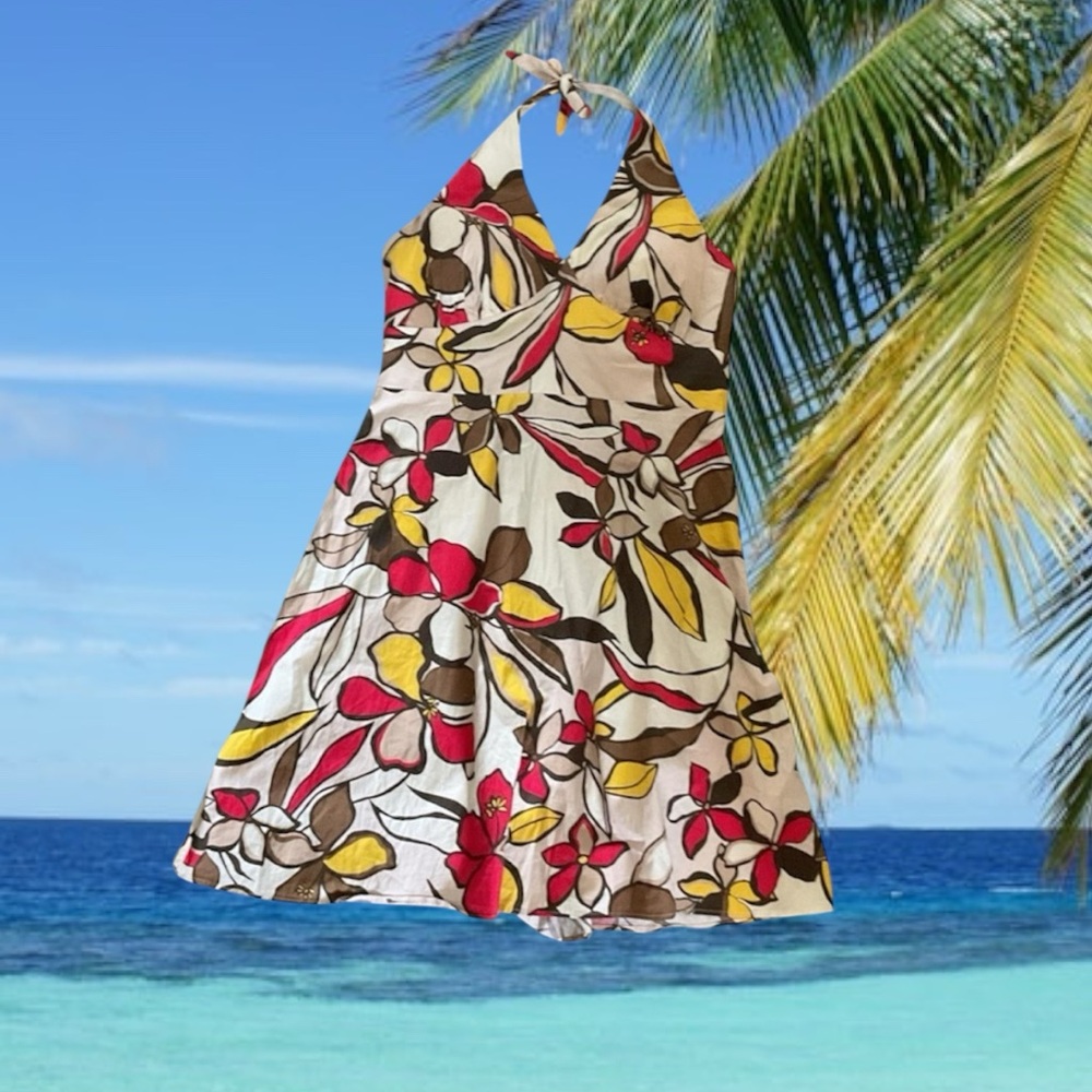 Plus size halter dress